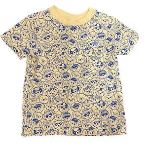 Polo Ralph Lauren 3T Toddler Boy T-Shirt All Over Bear Print Yellow Short Sleeve